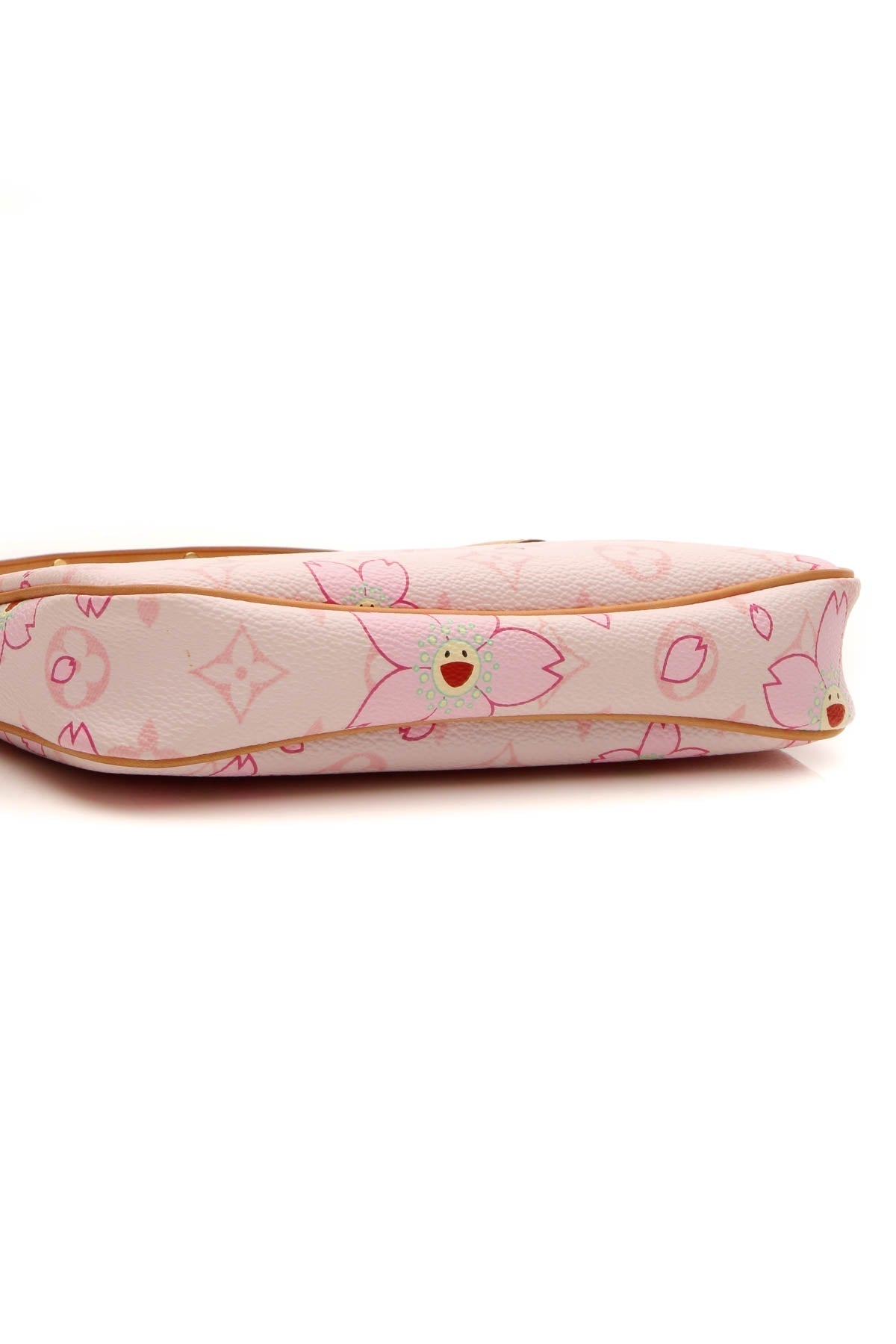 Cherry Blossom Pochette Accessories Bag - Pink Monogram