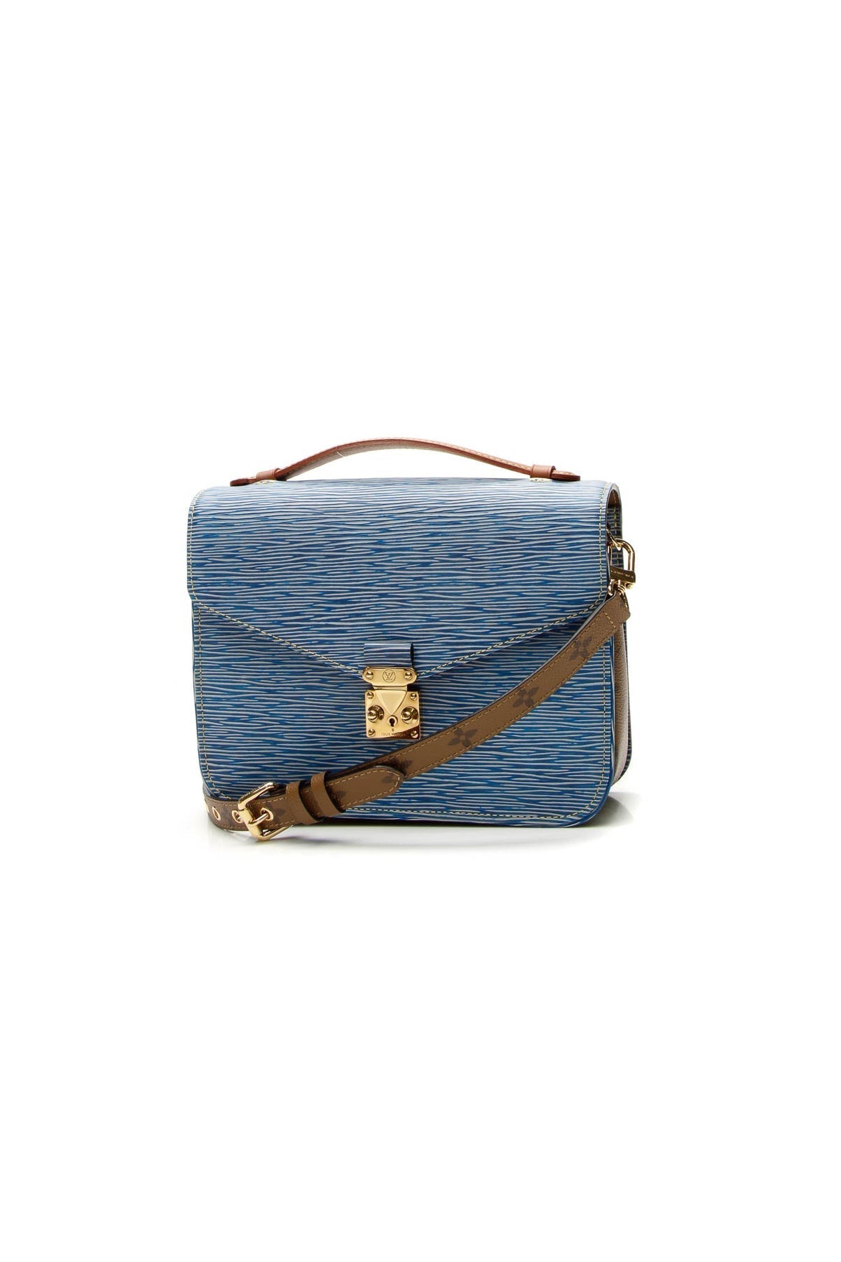 Epi Pochette Metis Bag - Denim Light