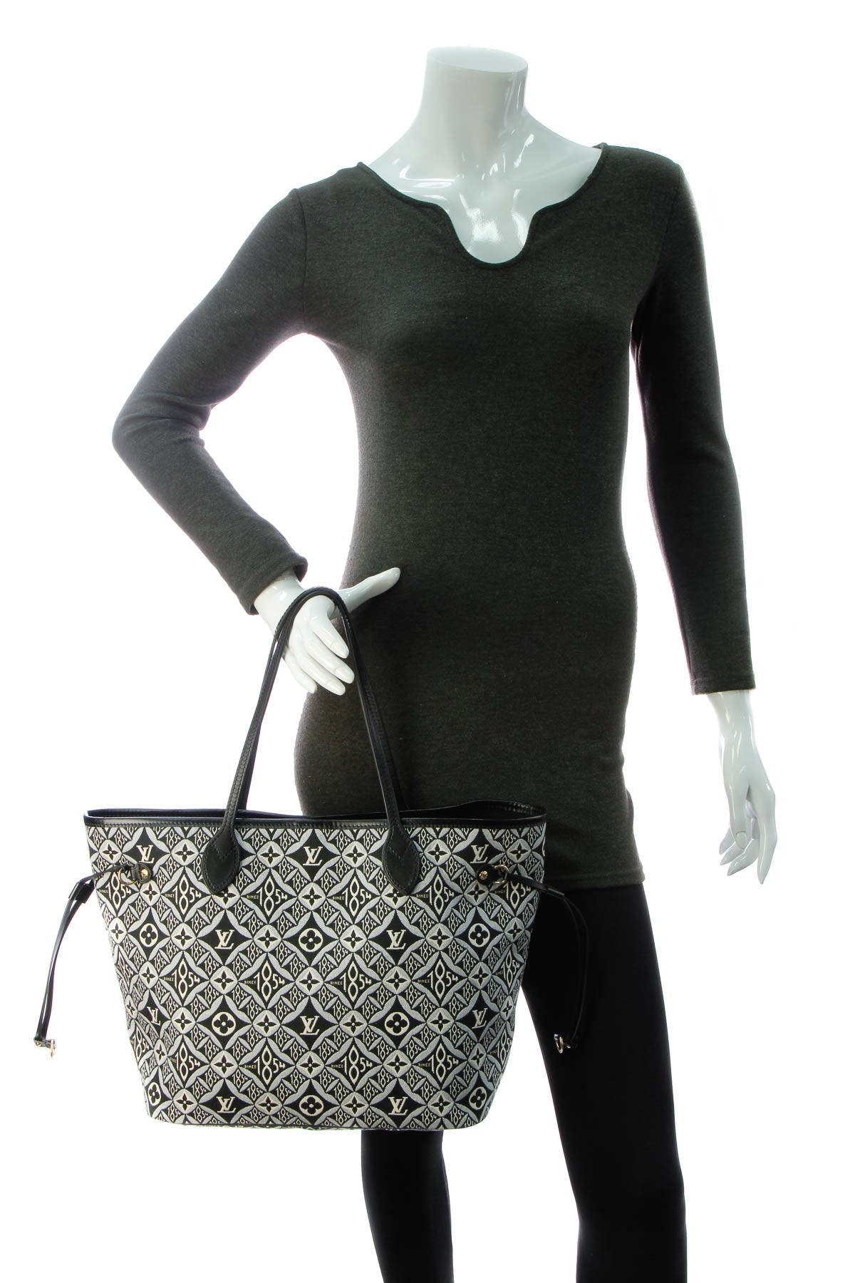Since 1854 Neverfull MM Tote Bag - Gray Jacquard
