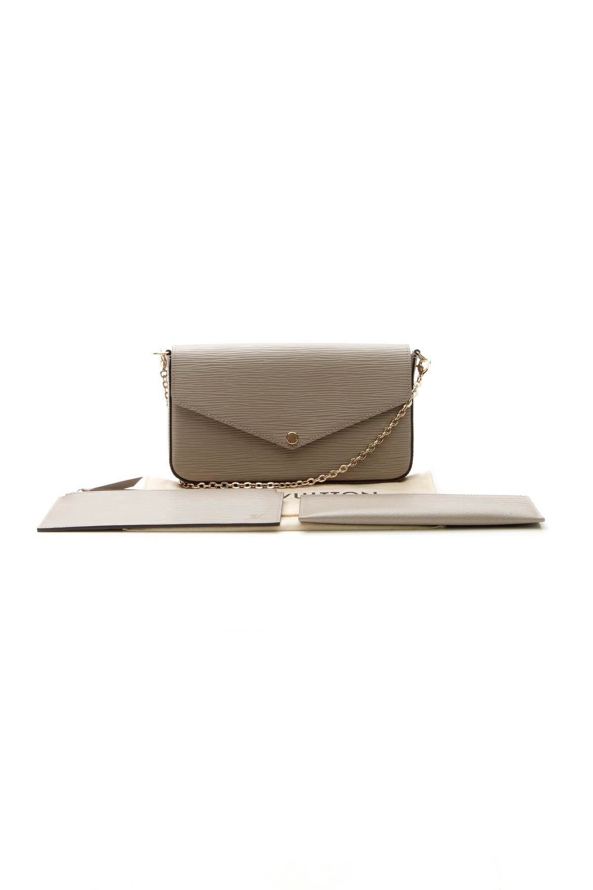Epi Felicie Pochette Bag - Galet Gray