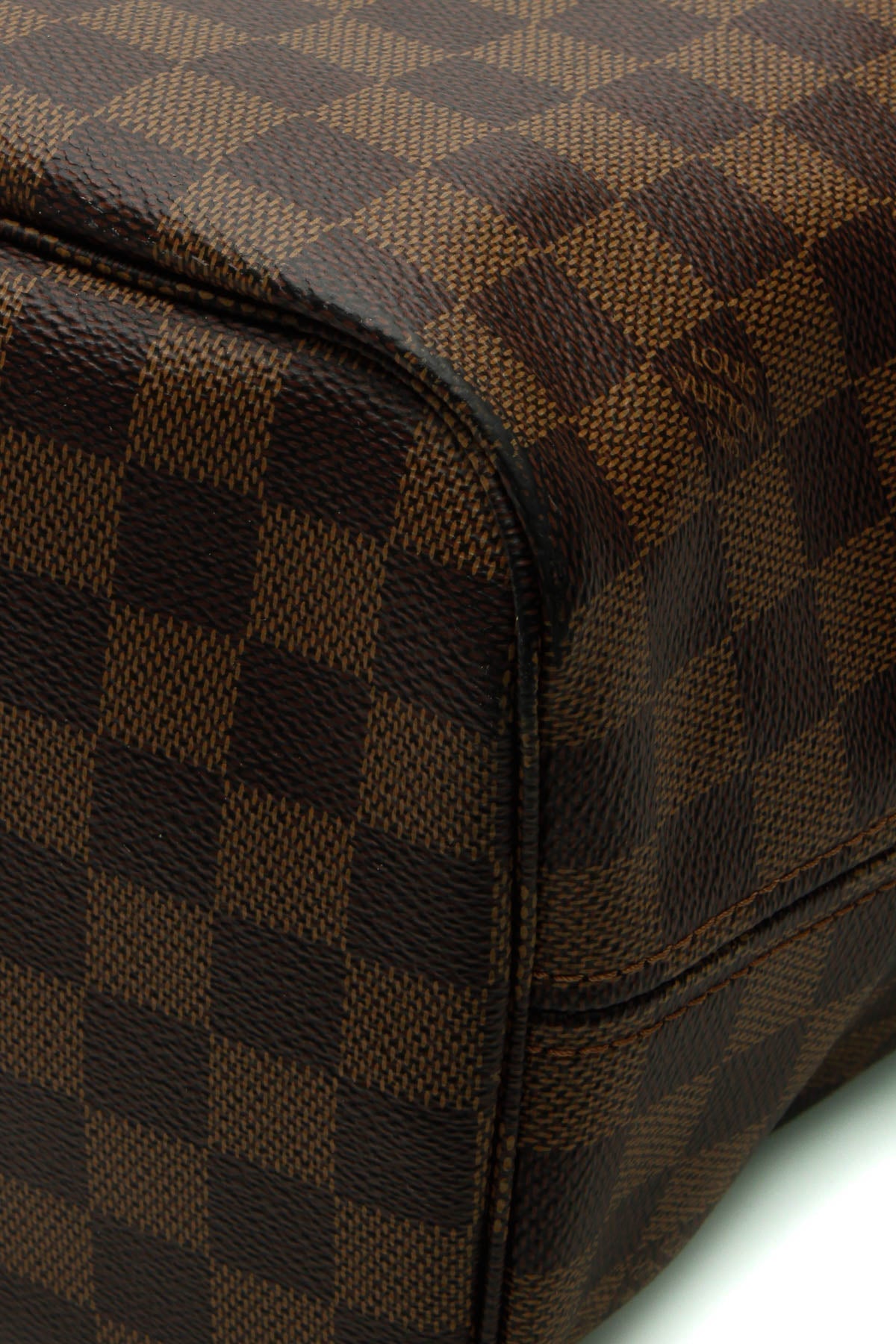 Neverfull MM Tote Bag - Damier Ebene/Cherry