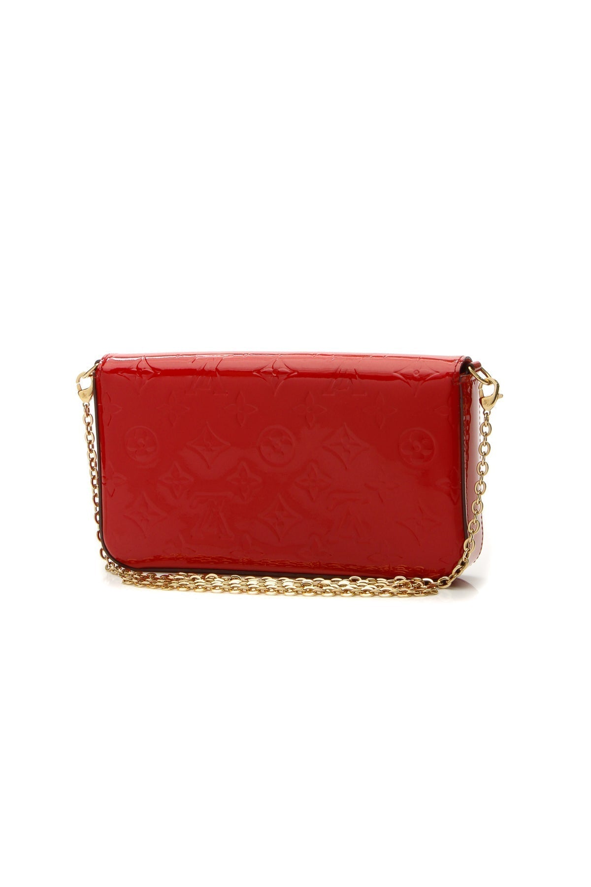 Vernis Félicie Pochette Bag - Cerise