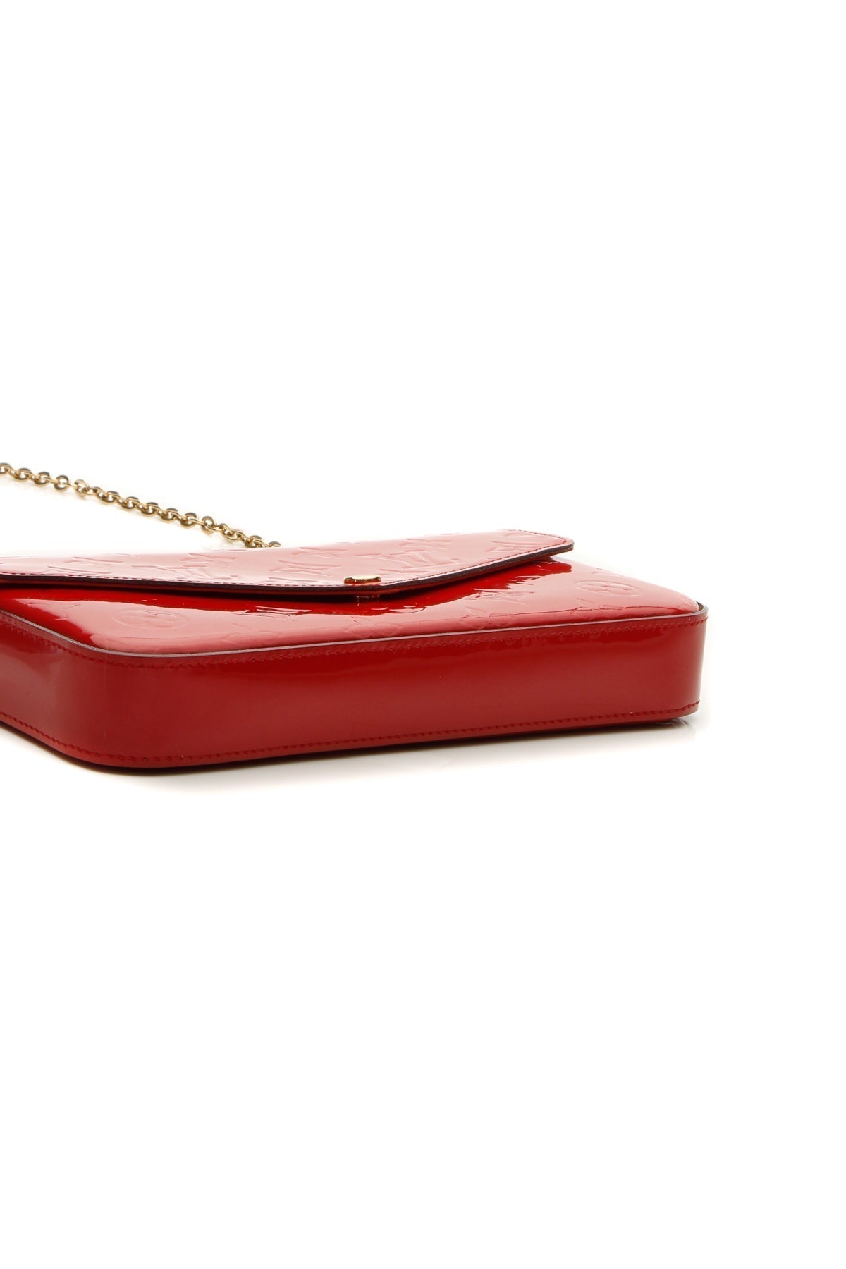 Vernis Félicie Pochette Bag - Cerise