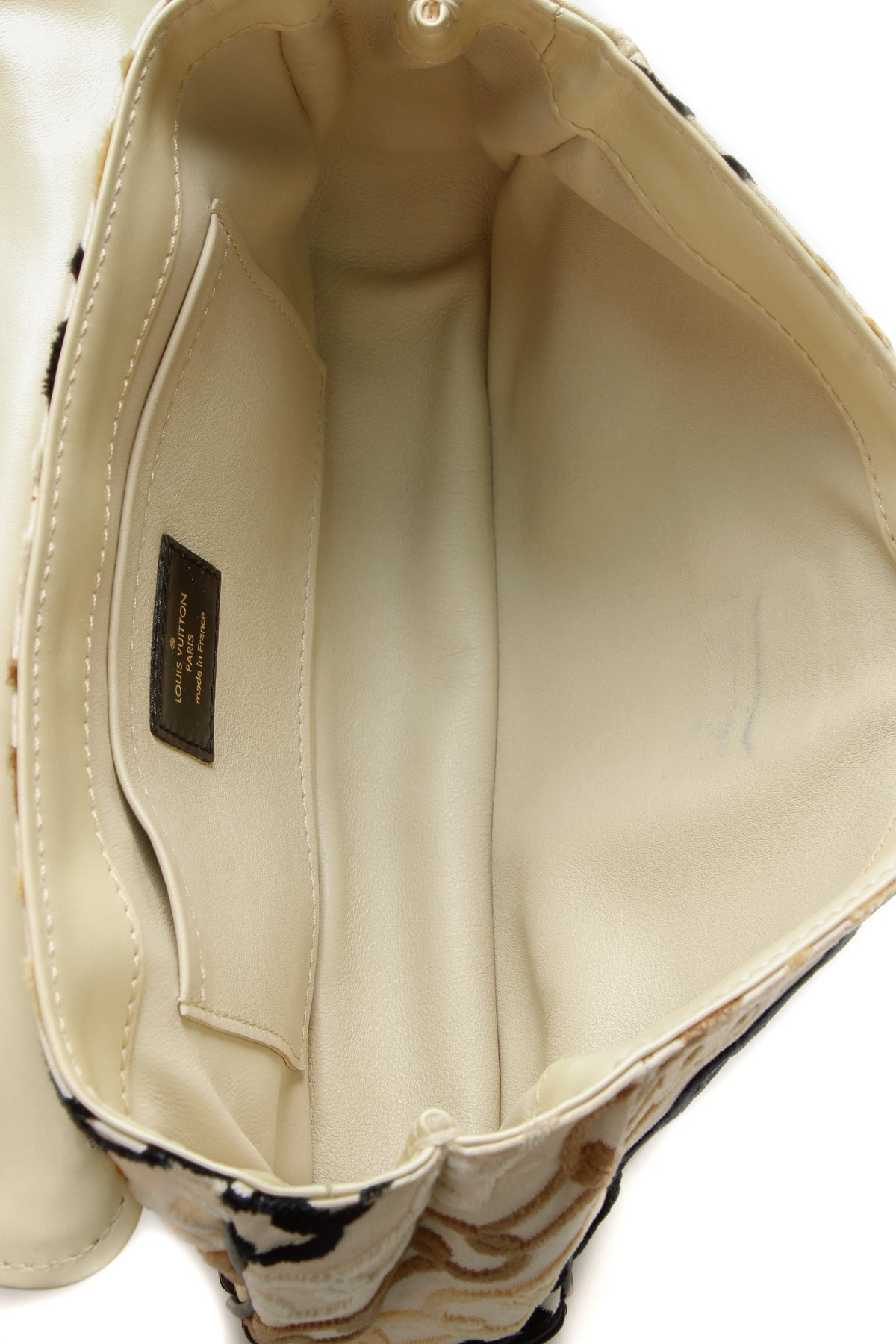 Rabat Chain Pochette Bag - Cream/Black