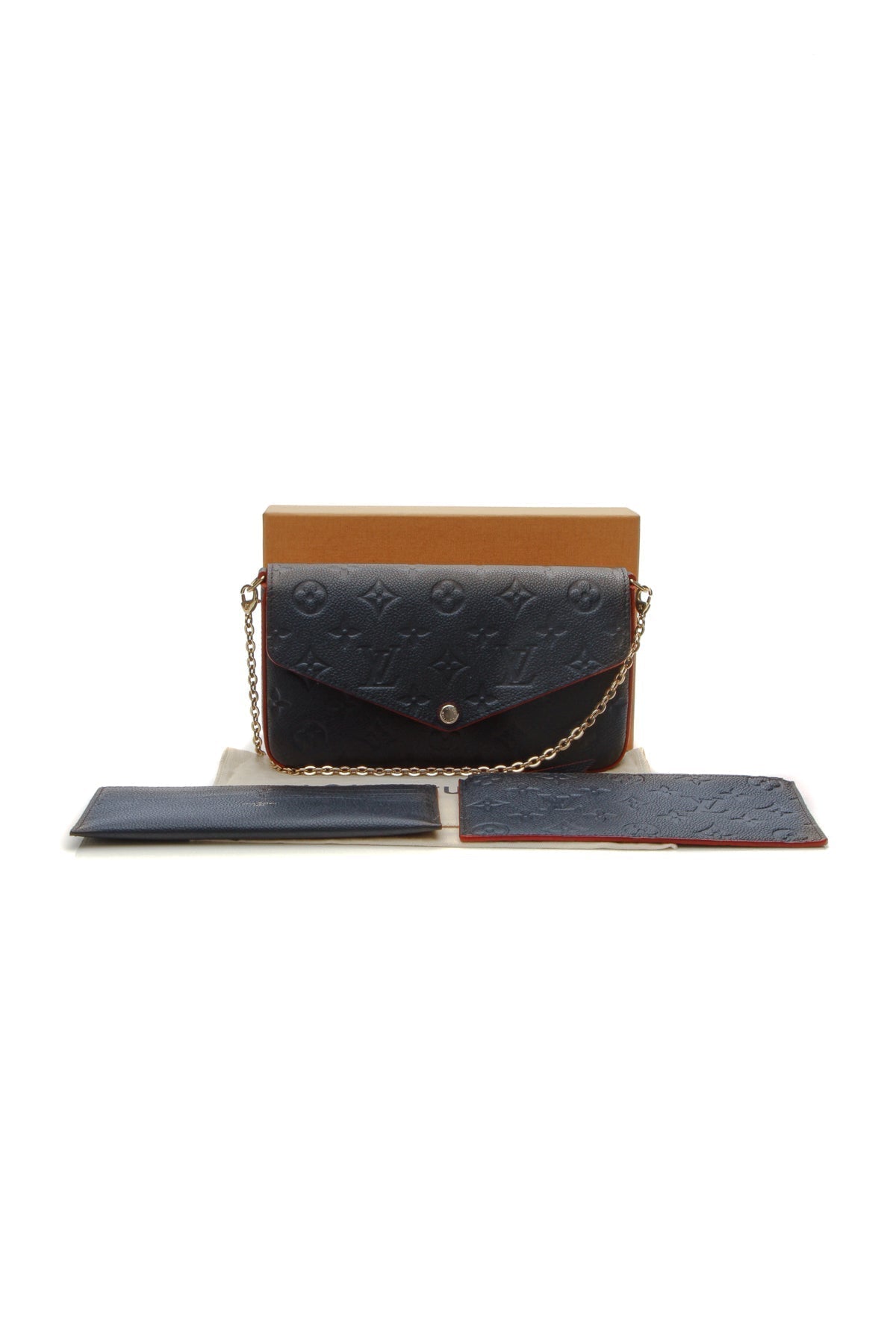 Empreinte Felicie Pochette Bag - Marine Rouge