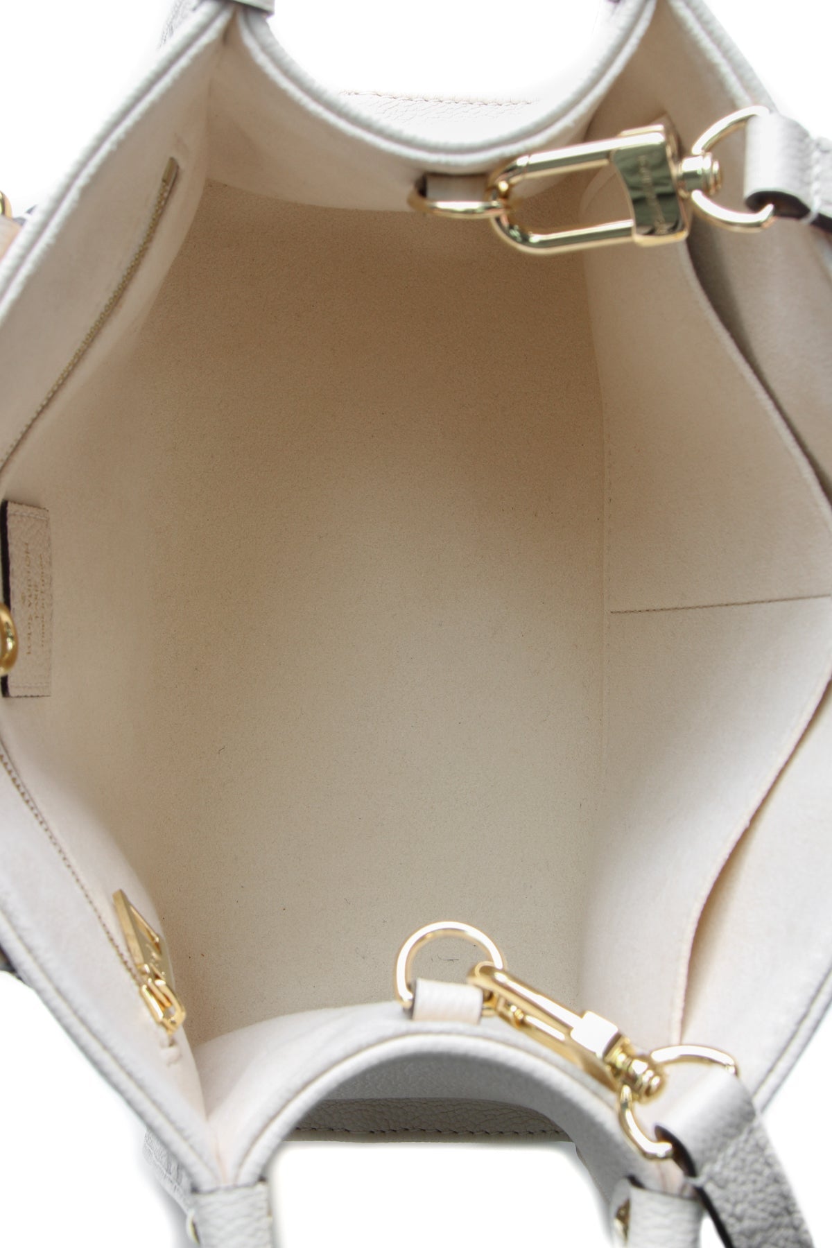 Bicolor Empreinte Onthego Bag PM Tote Bag - Cream/Rosewood