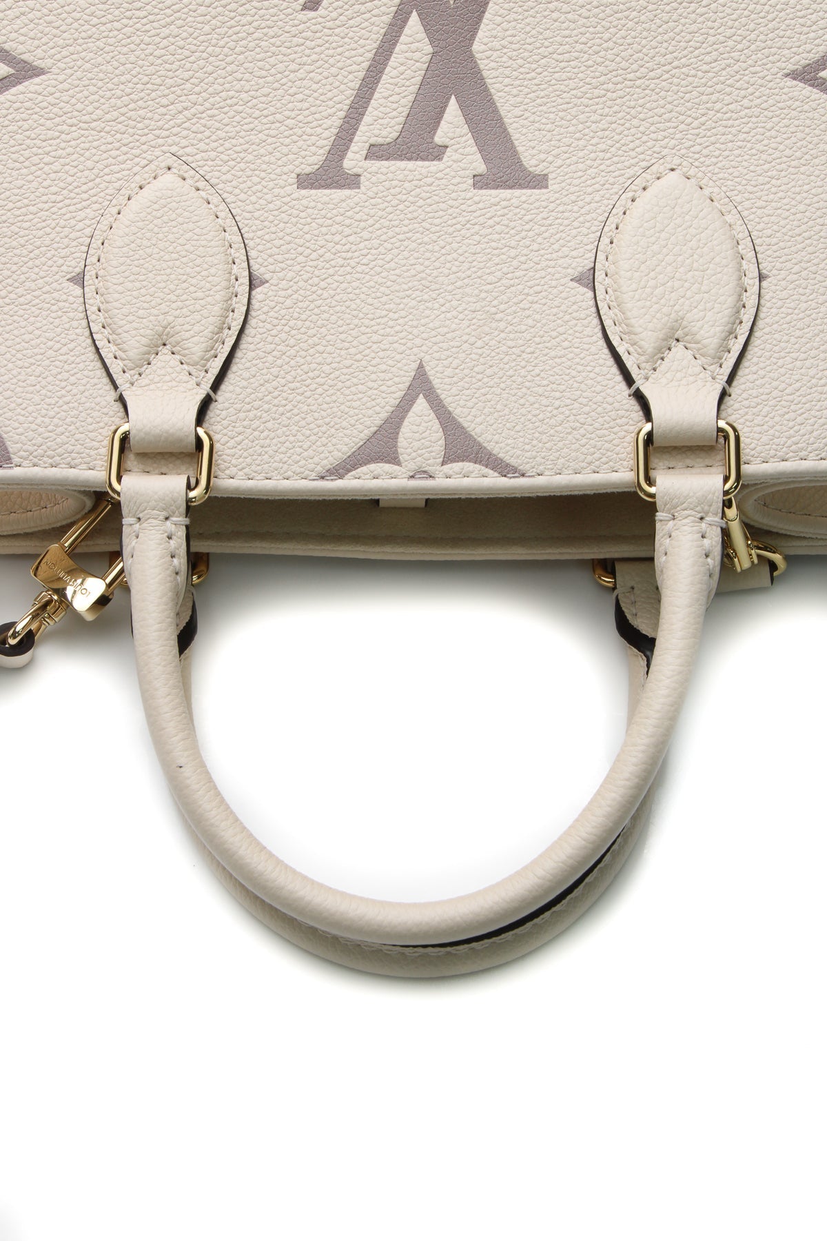Bicolor Empreinte Onthego Bag PM Tote Bag - Cream/Rosewood