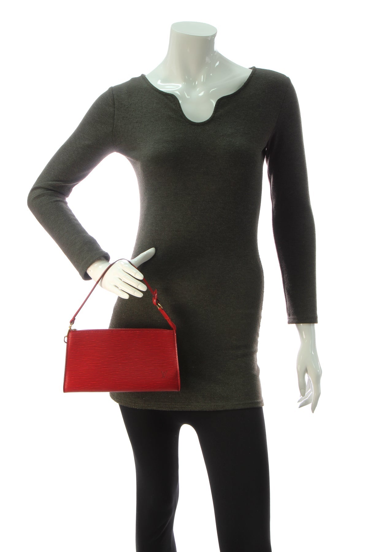 Vintage Epi Pochette 24 Accessoires Bag - Red