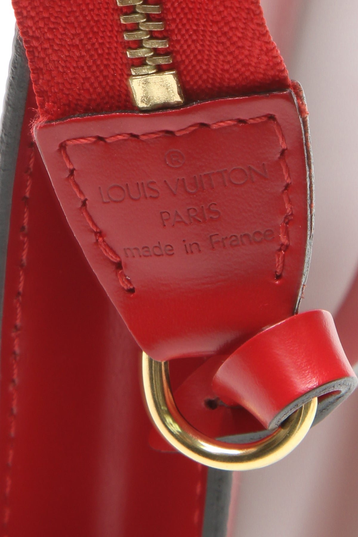 Vintage Epi Pochette 24 Accessoires Bag - Red