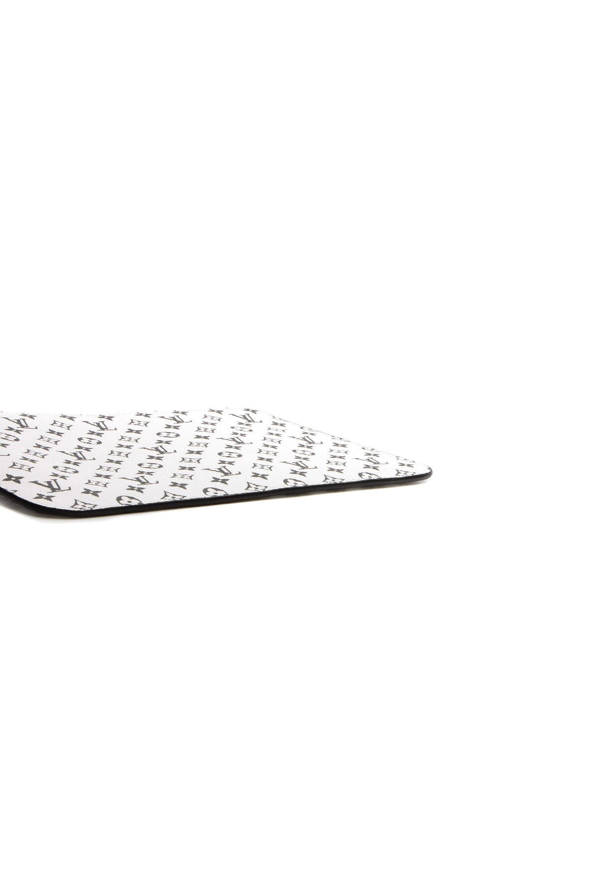 Neverfull Pouch Wristlet - White/Black Monogram