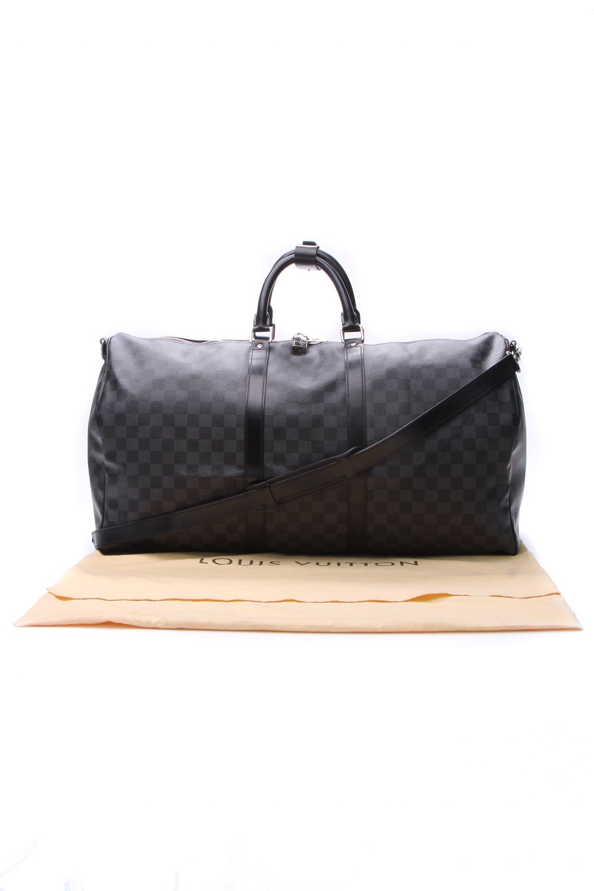 Keepall Bandouliere 55 Travel Bag - Damier Graphite