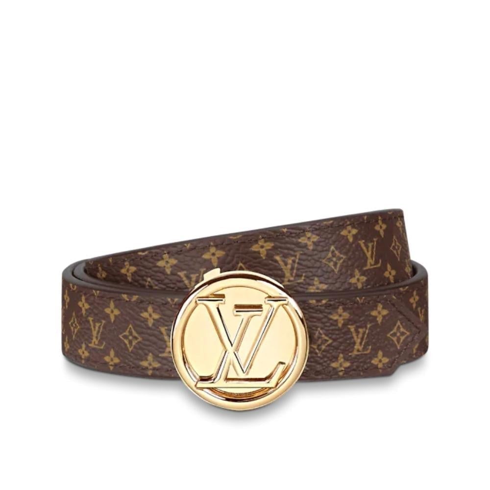 Leather belt Louis Vuitton-LV CIRCLE 20MM REVERSIBLE BELT