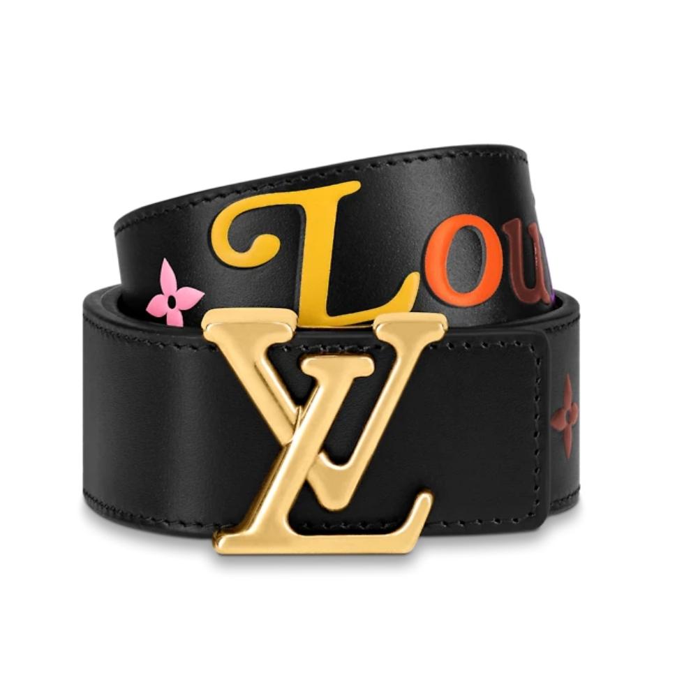 Leather belt Louis Vuitton-LOUIS VUITTON NEW WAVE 35 MM BELT