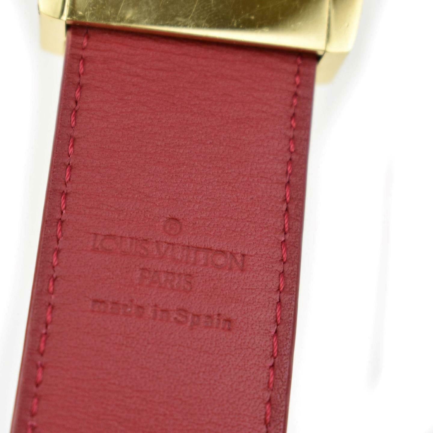 LOUIS VUITTON: Multicolor, "Murakami LV" Logo Belt fits 31"- 35" (mz)