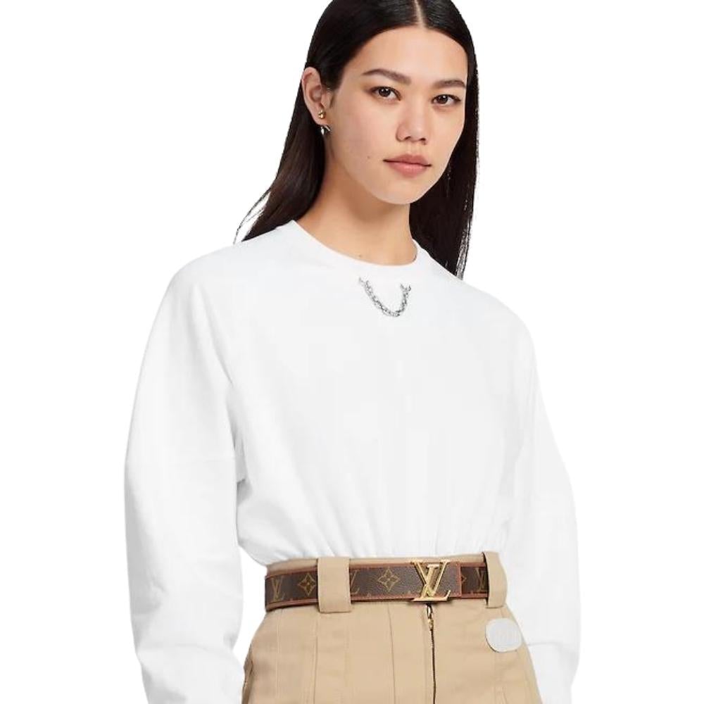 Leather Belt Louis Vuitton-LV CHAIN 30MM REVERSIBLE BELT