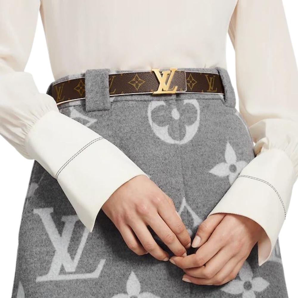 Leather Belt Louis Vuitton-LV INITIALES 30MM REVERSIBLE BELT