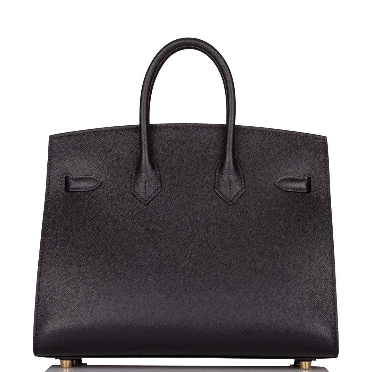 Hermes Black Veau Madame Sellier Birkin 25cm Gold Hardware