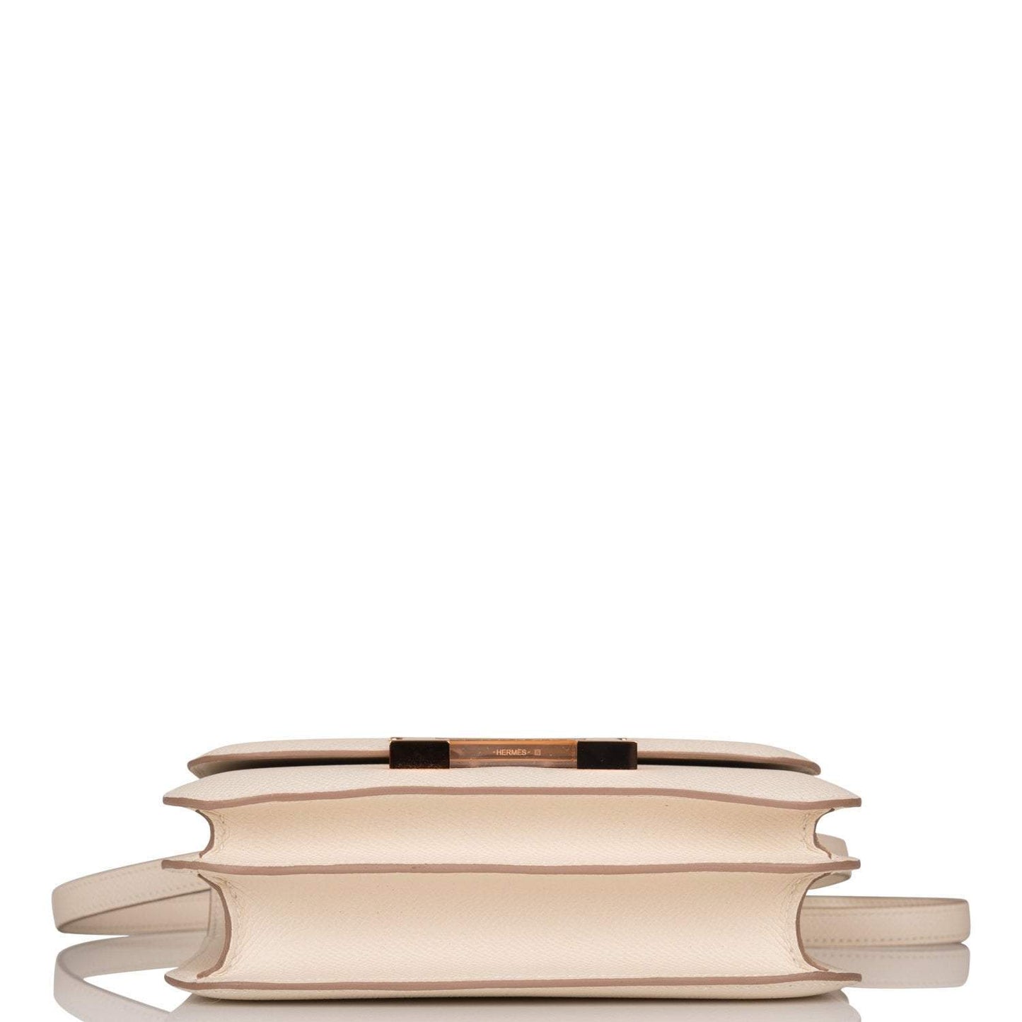 Hermes Craie Epsom Mini Constance 18cm Rose Gold Hardware