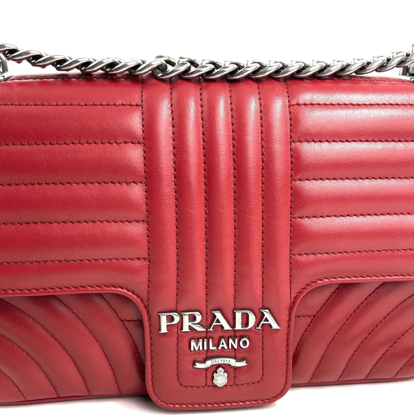 PRADA Medium Soft Calf Diagramme Bag