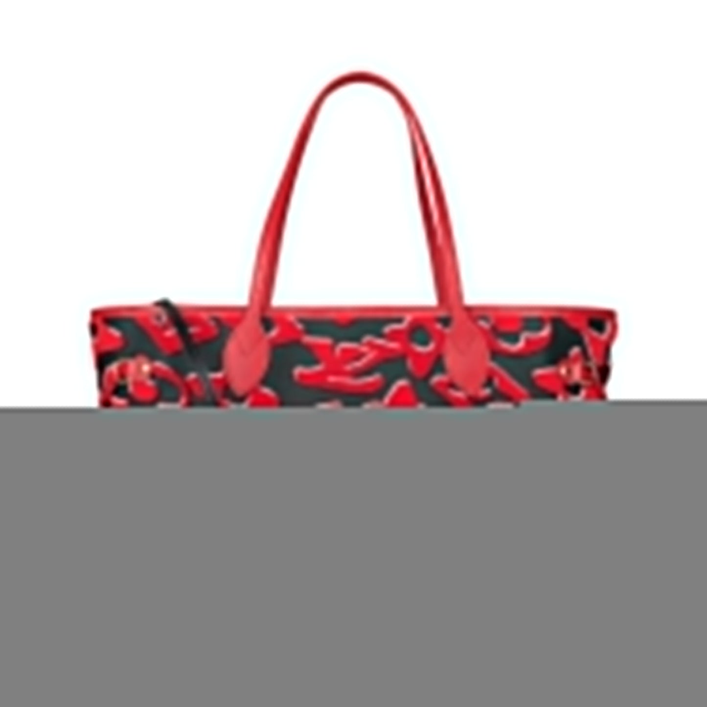 Louis Vuitton x UF Black and Red Tufted Monogram Neverfull MM