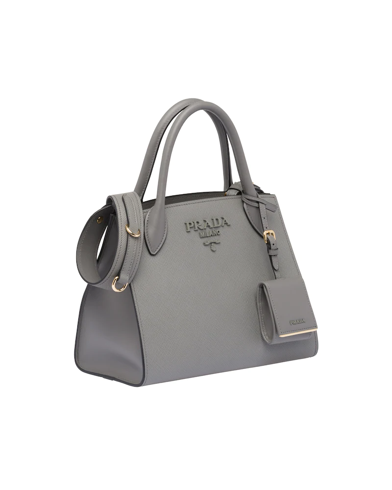 Small Saffiano Leather Monochrome Bag