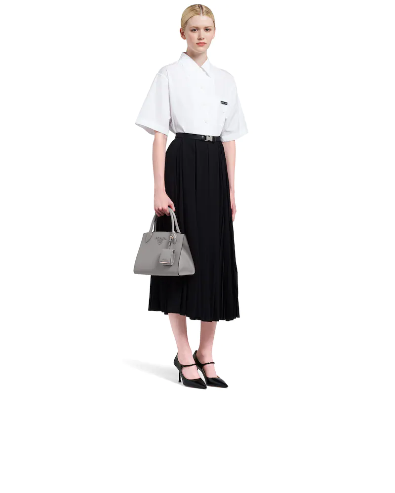 Small Saffiano Leather Monochrome Bag