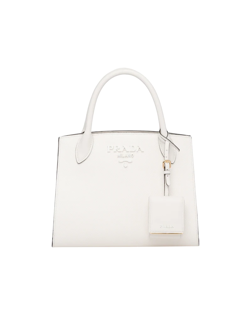 Small Saffiano Leather Monochrome Bag
