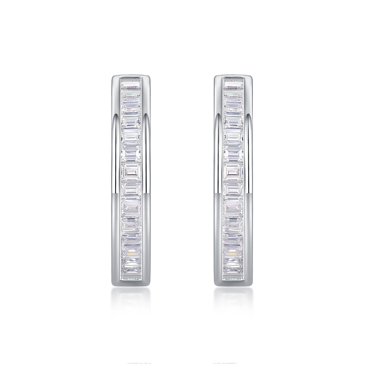 The Dawn Of Luxury Fashion Diamond Earrings Earrings Studded With Mosan Diamond Silver Jewelry