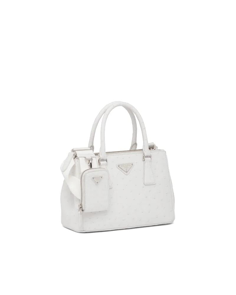 Prada Galleria Ostrich Leather Small Bag