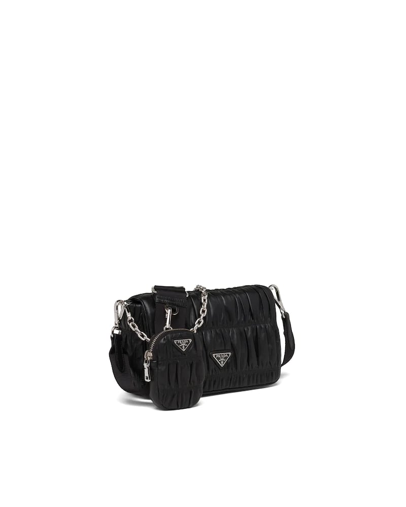 Gaufré Nappa Leather Shoulder Bag