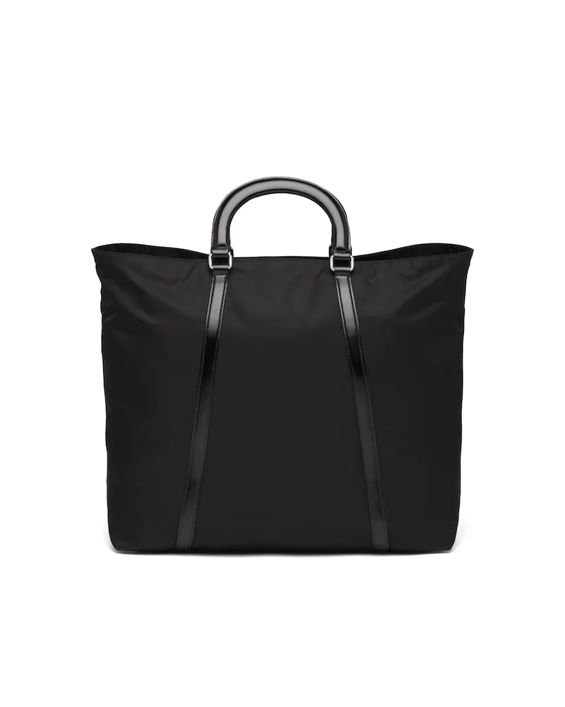 Prada Large Nylon and Leather Tote