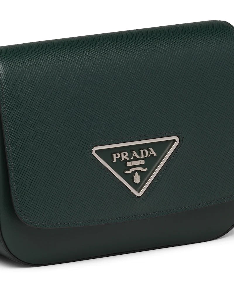 Saffiano Leather Prada Identity Shoulder Bag