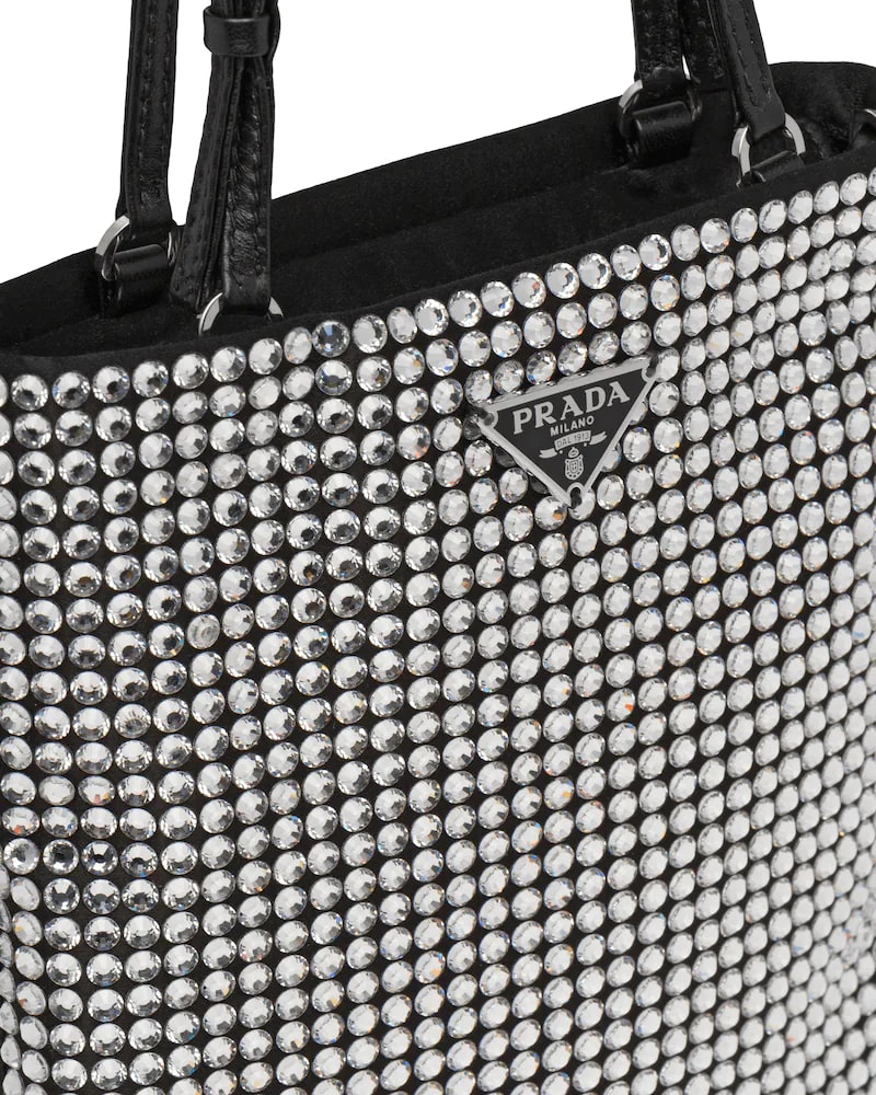 Satin Handbag With Decoration