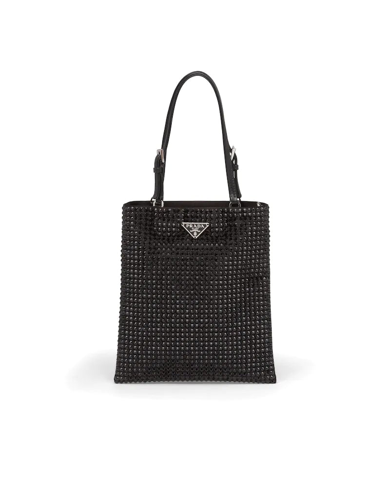 Satin Handbag With Decoration
