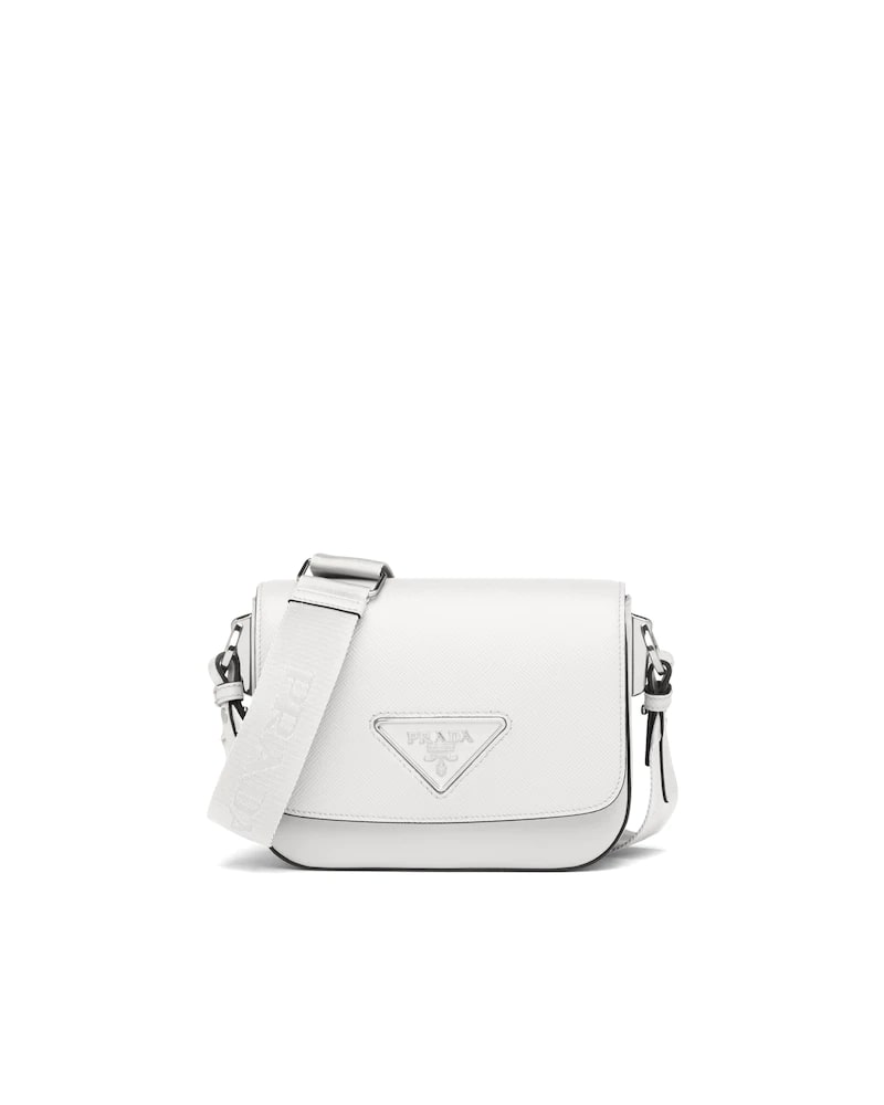 Saffiano Leather Prada Identity Shoulder Bag
