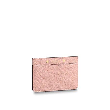 LV Cardholder Monogram Empreinte Rose Poudre