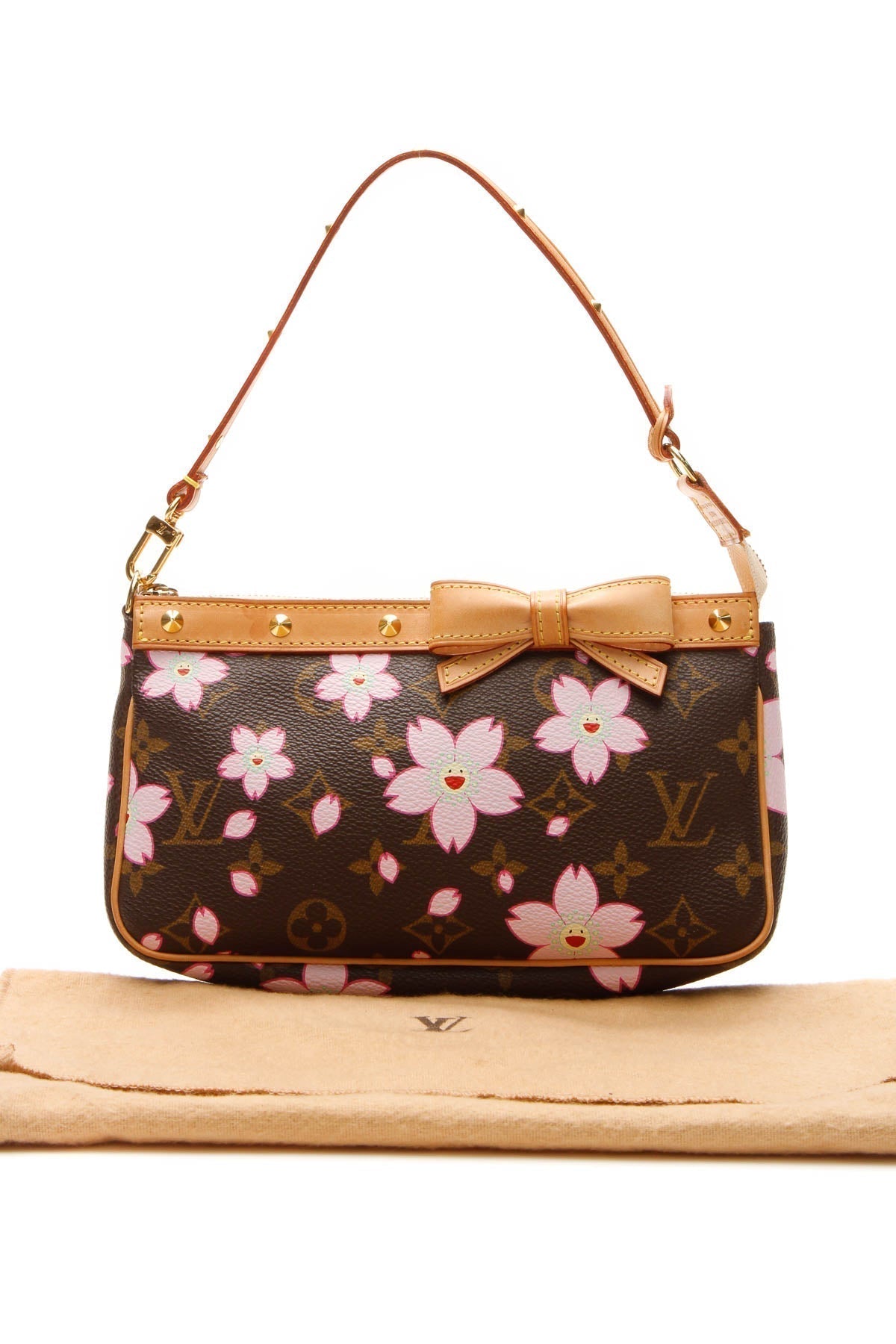 Cherry Blossom Pochette Accessories Bag - Monogram