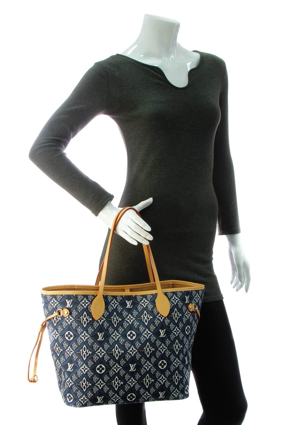 Since 1854 Neverfull MM Tote Bag - Blue Jacquard