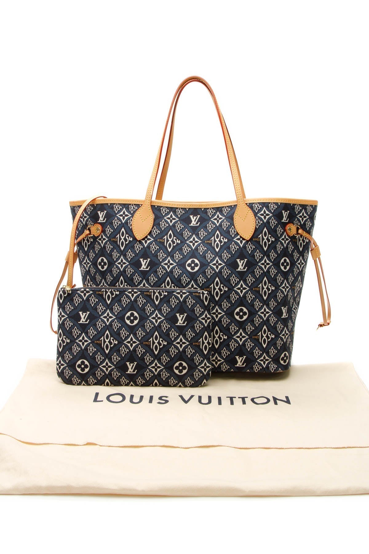 Since 1854 Neverfull MM Tote Bag - Blue Jacquard