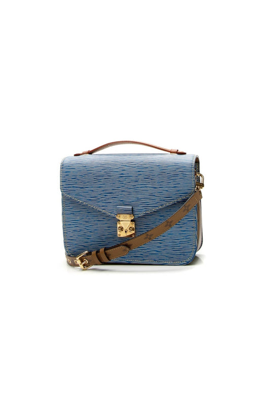 Epi Pochette Metis Bag - Denim Light
