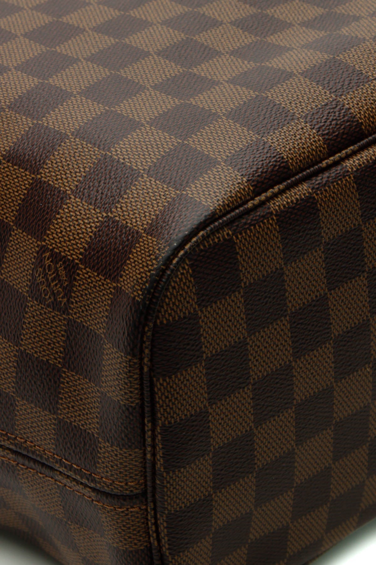 Neverfull MM Tote Bag - Damier Ebene/Cherry