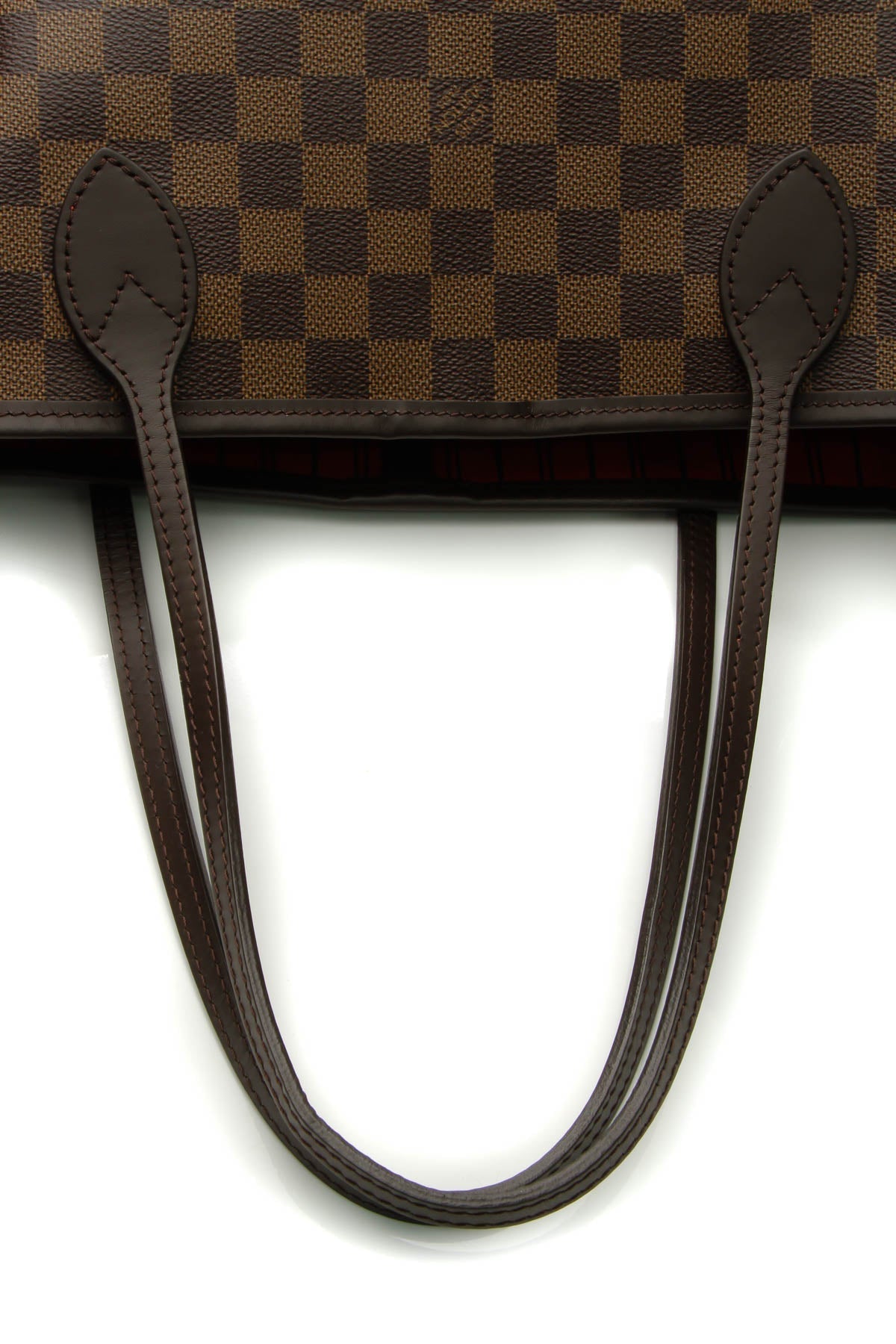 Neverfull MM Tote Bag - Damier Ebene/Cherry