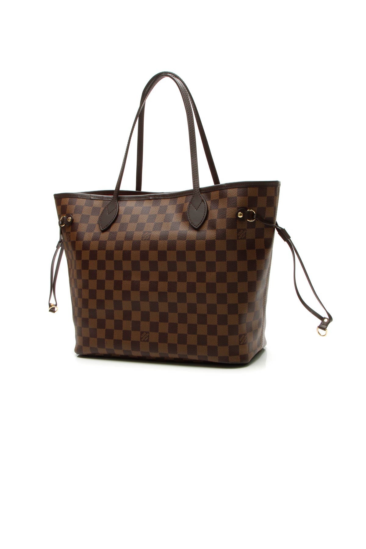 Neverfull MM Tote Bag - Damier Ebene/Cherry