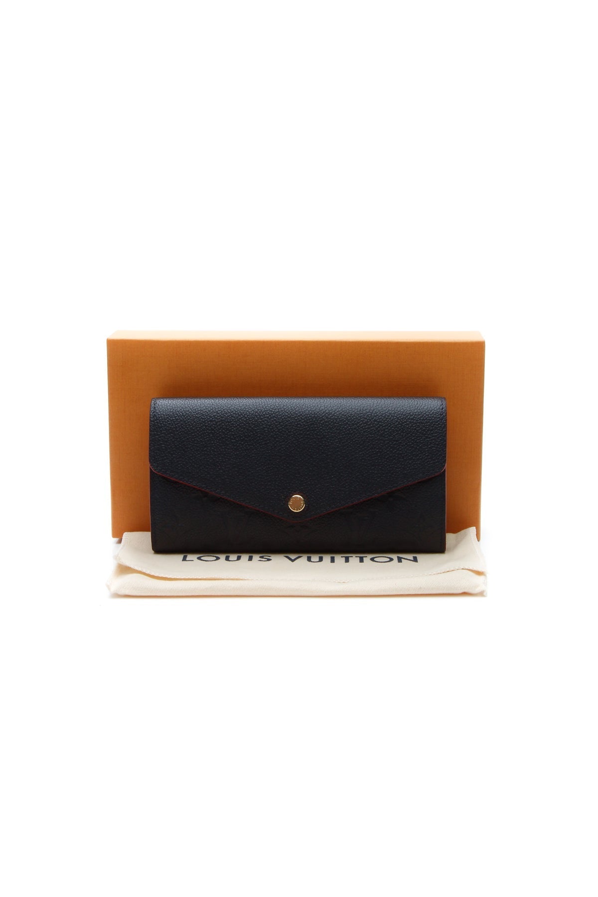 Empreinte Sarah Wallet - Marine Rouge