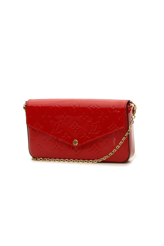 Vernis Félicie Pochette Bag - Cerise