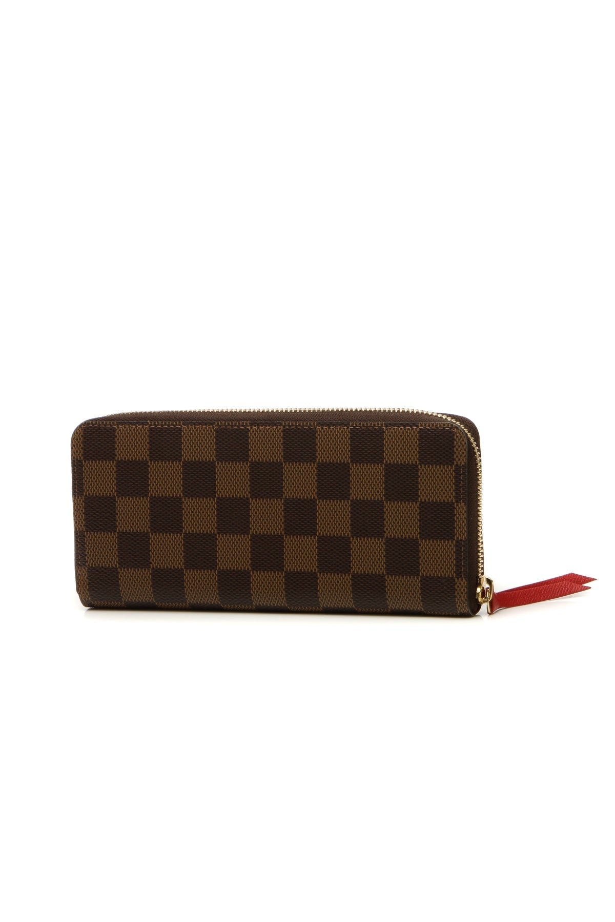 Clemence Wallet - Damier Ebene/Cerise