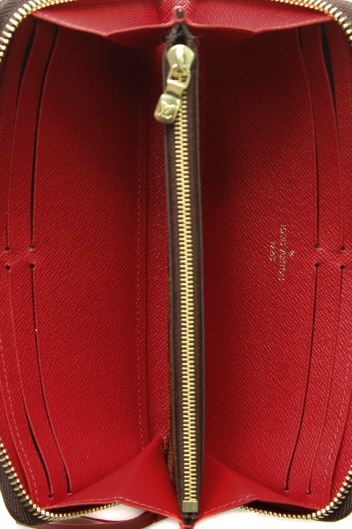 Clemence Wallet - Damier Ebene/Cerise