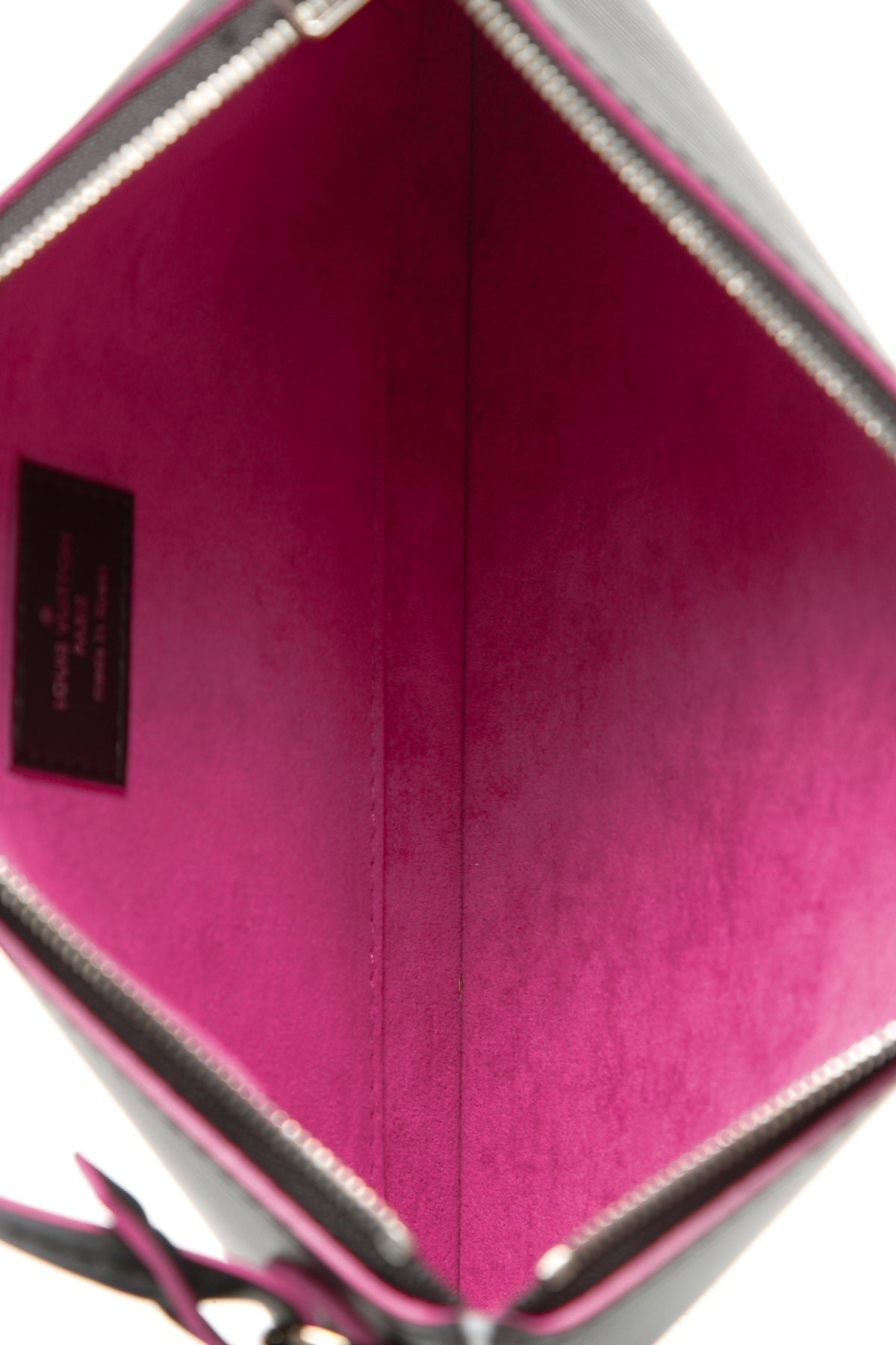 Epi Neverfull MM Bag - Noir/Hot Pink