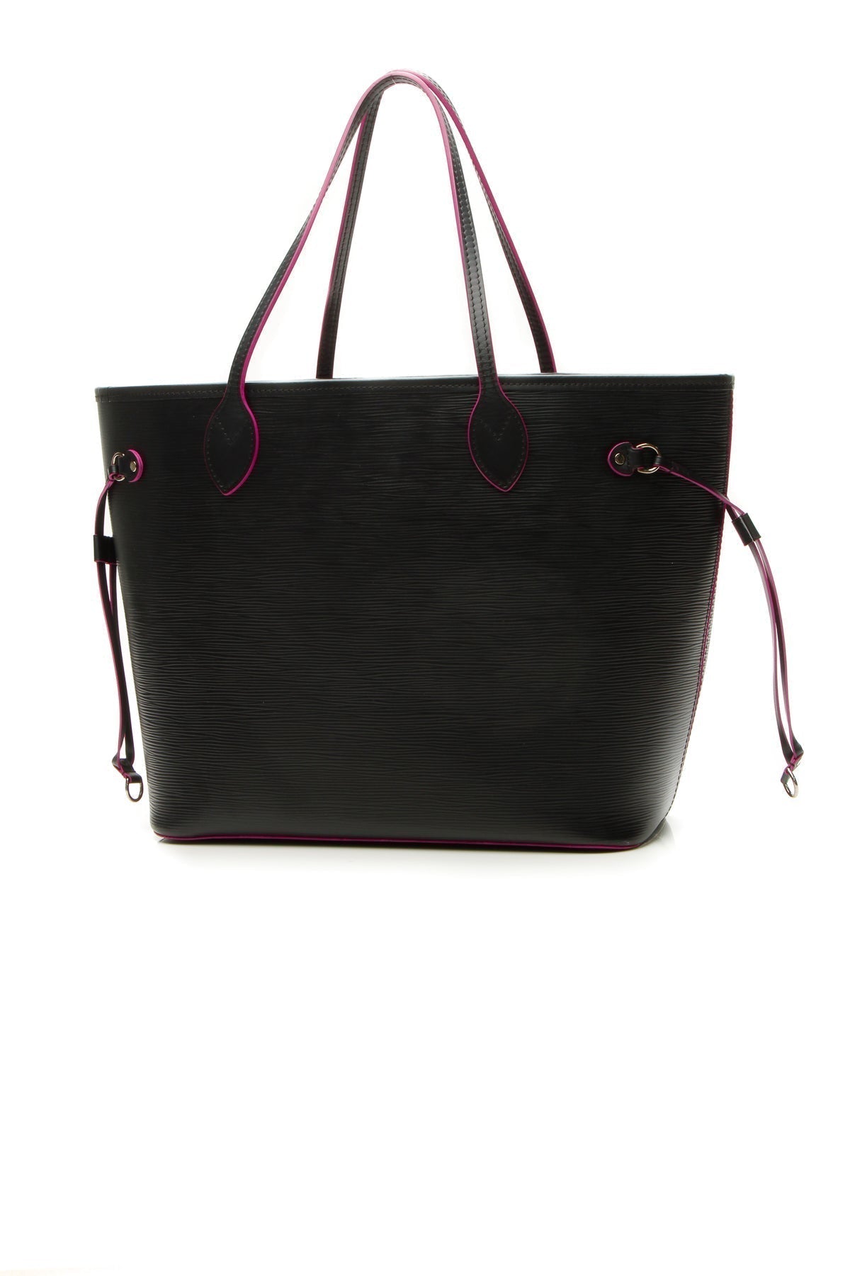 Epi Neverfull MM Bag - Noir/Hot Pink
