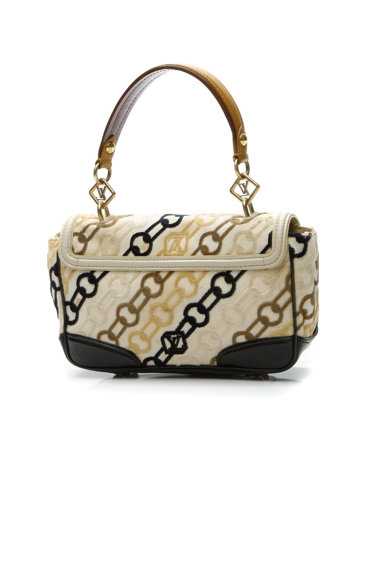 Rabat Chain Pochette Bag - Cream/Black